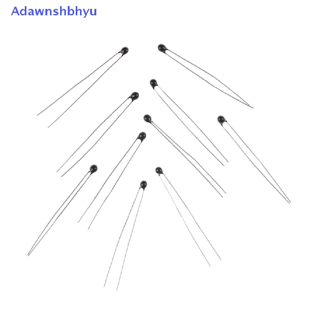 Adhyu 10pcs Sensor Suhu Termistor NTC-MF52-103 /3435 10K Ohm1% ID