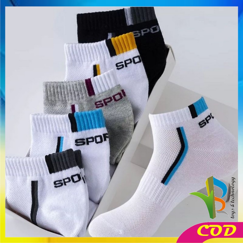 RB-P256 Kaos Kaki Motif Garis Polos Kaoskaki Pria Wanita Olahraga / Kaus Kaki Sport Panjang Diatas Mata Kaki Kaoskaki Office Olahraga Fashion