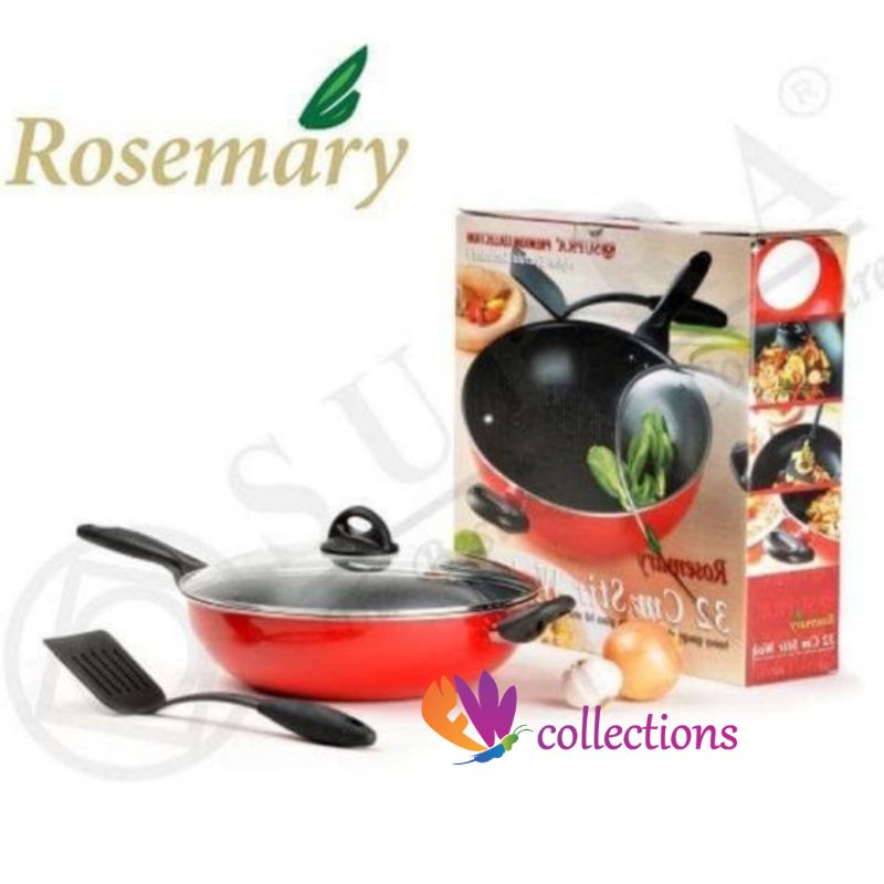 Supra Wok Pan 32 cm Panci Penggorengan Berkualitas Free Bubble Wrap