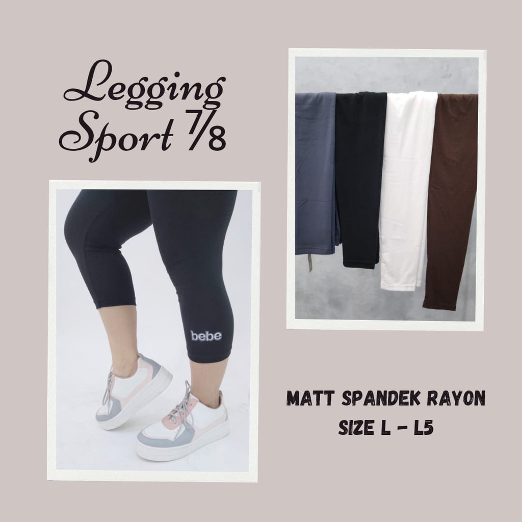 CELANA LEGGING BEBE 7/8 CELANA WANITA LEGGING JUMBO 3/4 MATT KAOS RAYON