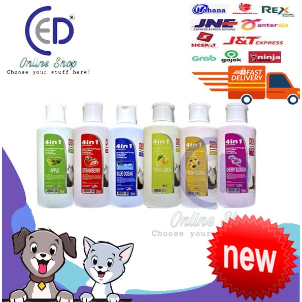 SHAMPOO ANTI KUTU DERMA CARE KUCING &amp; ANJING 100ML ALL VARIAN