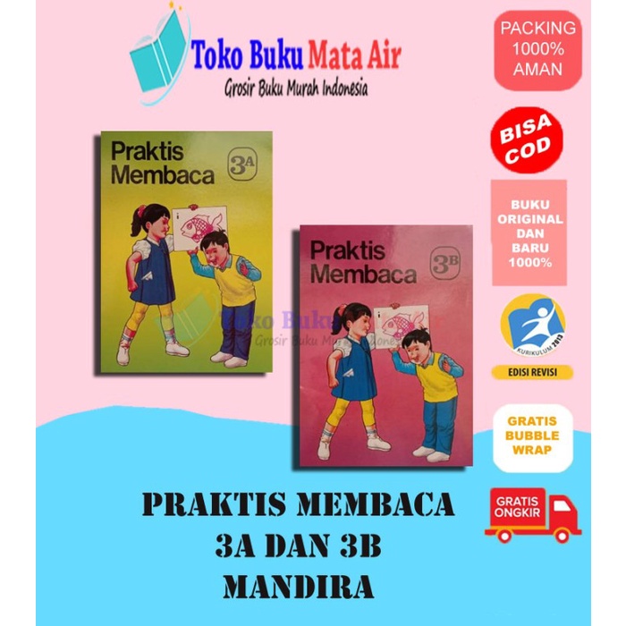 BEST SELLER ORIGINAL PRAKTIS MEMBACA 3A&3B MANDIRA