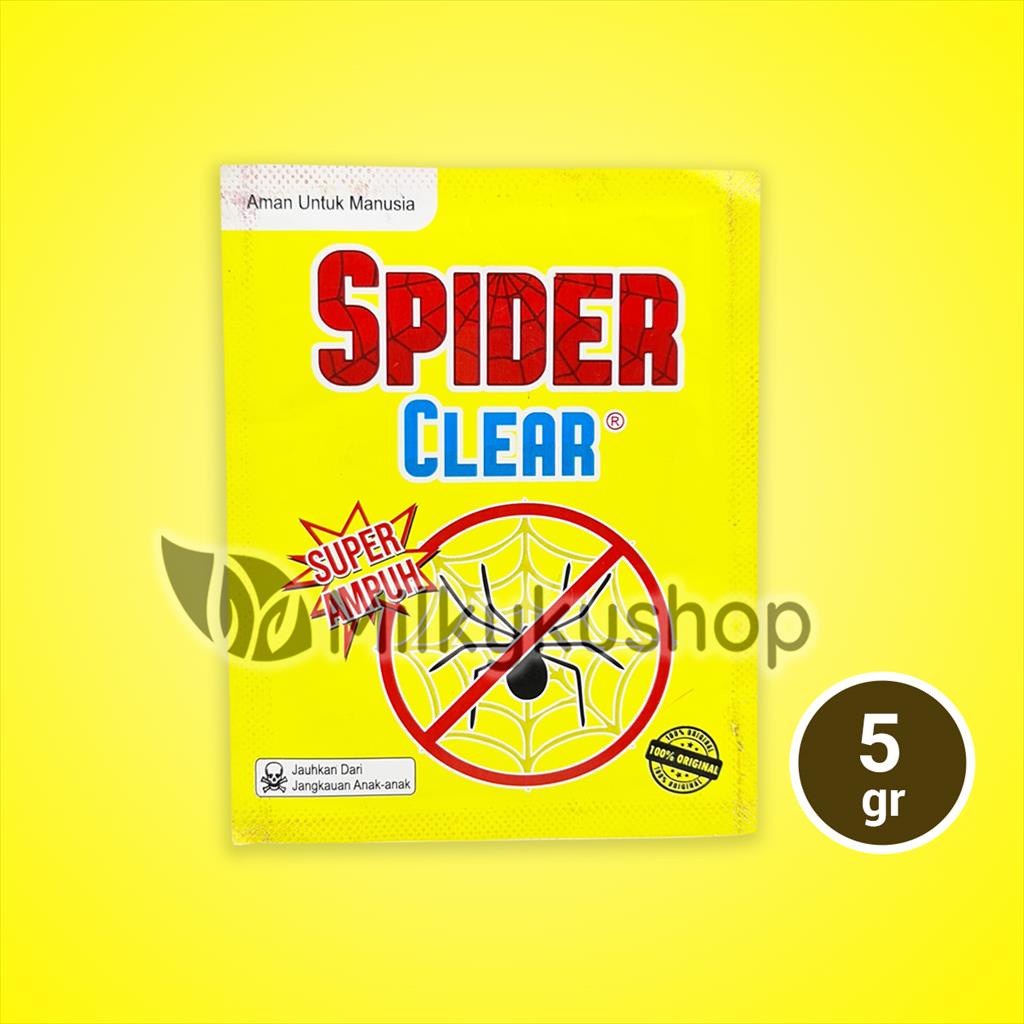 SPIDER CLEAR SACHET 5 GRAM PEMBASMI LABA LABA INSEKTISIDA