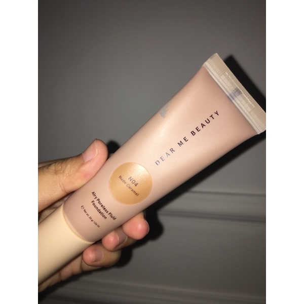 preloved foundation dear me beauty shade N04 nude caramel