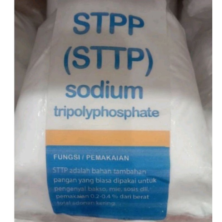 

STTP/STPP Thailand (Sodium Tripolyphospat) Pengenyal Bakso, Sosis, Nugget 1kg 1000gram