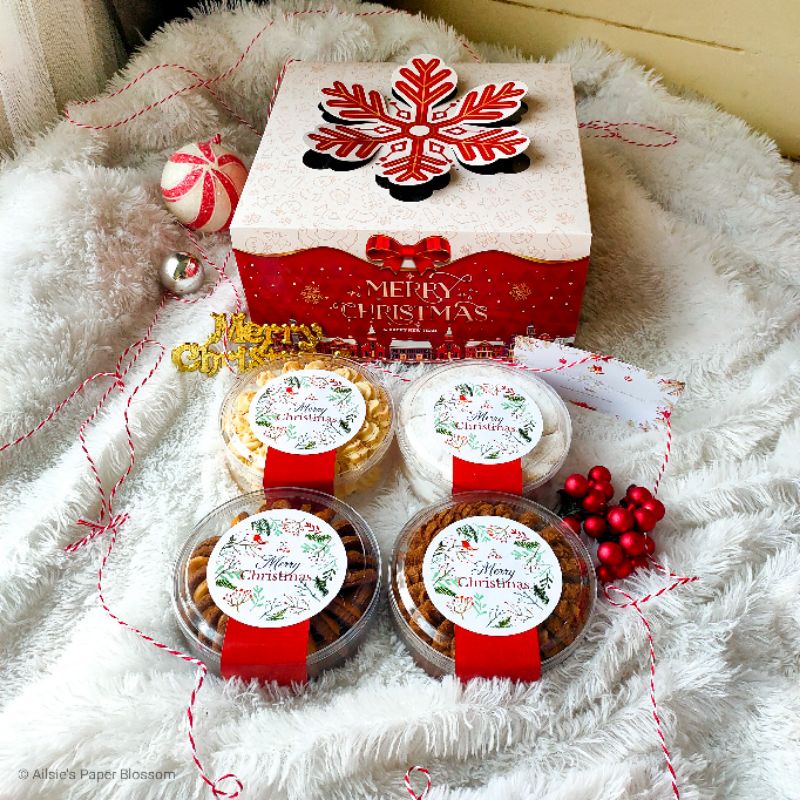 

Parsel Natal & New Year Premium Kue Kering - Christmas Hampers Free Card & Paperbag Hampers Natal