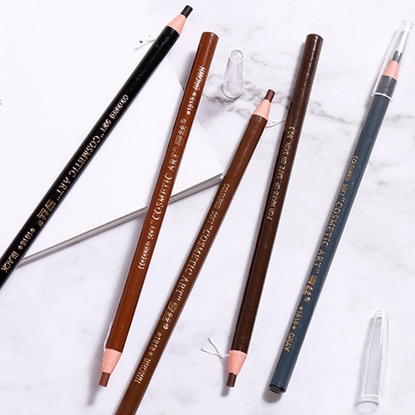 【COD】Pensil Alis Tahan Air Eyebrow Pen Benang Coloured Waterproof Tahan Air Pensil Alis Tarik Benang Asli Import Ready Stock-CH