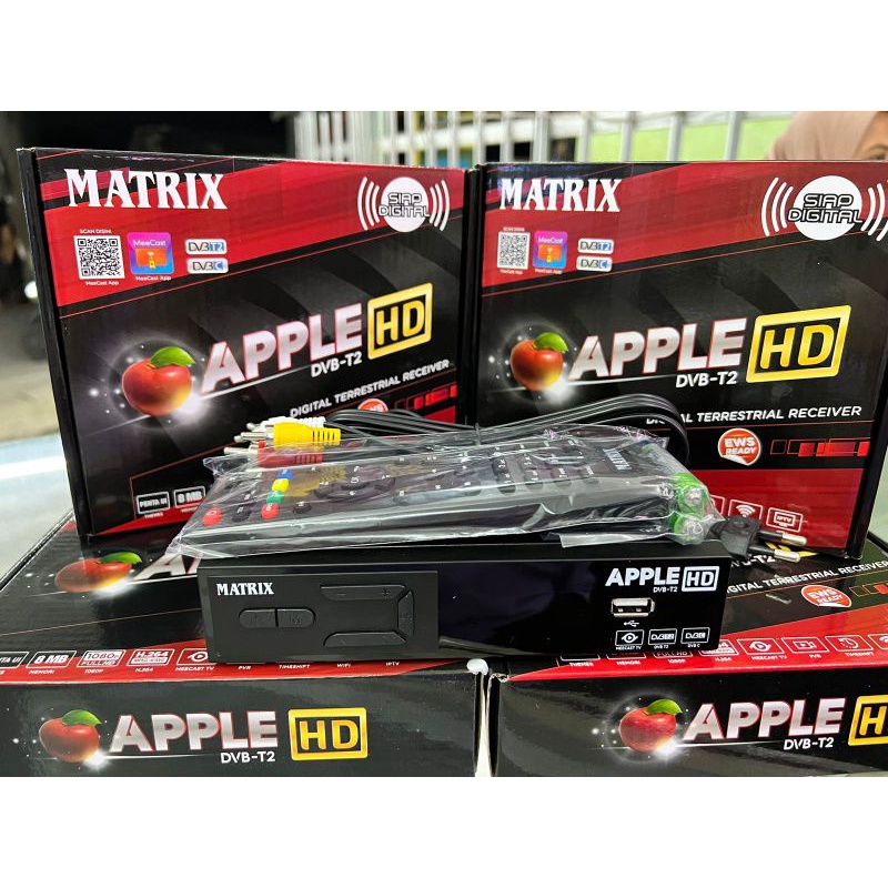 STB SETTOP BOX MATRIX APLE MERAH KWALITAS ORIGINAL
