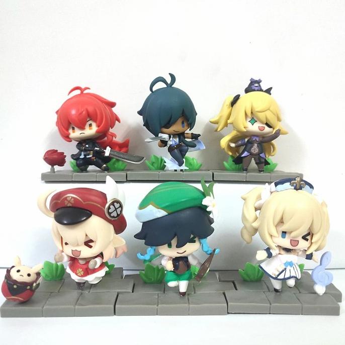 Figure Genshin Impact Set 6 Pcs Diorama
