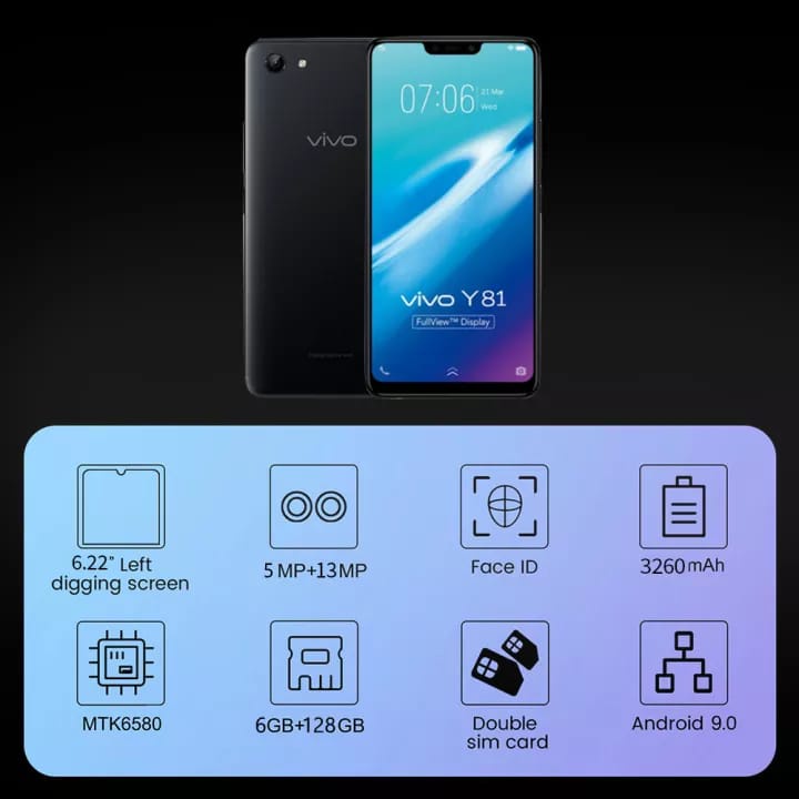 HP VIVO Y81 RAM 6/128GB Internal 4/64 Dual Sim Termurah