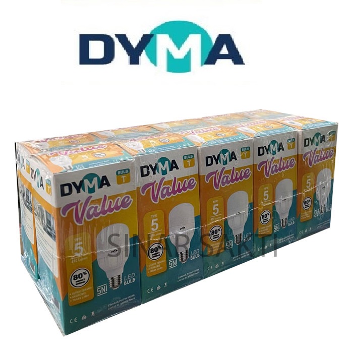 DYMA Lampu Led Tabung 5w 10w 15w 20w PAKET 10pc Lampu Putih