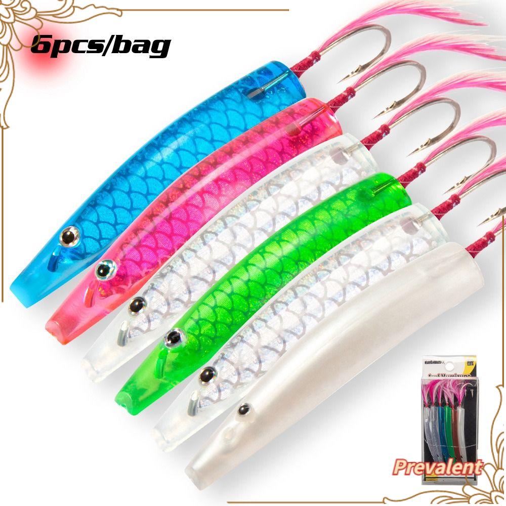 Preva 6Pcs/box Jepang Troli Memancing Umpan Baru Bluefish Yumizuno Memancing Swimbait decoys