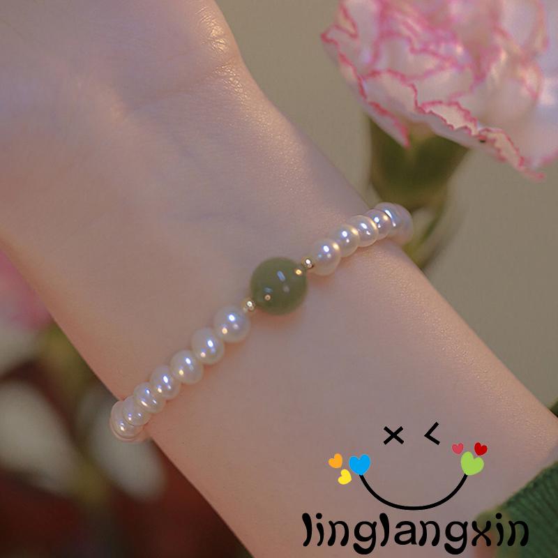 Llx-gelang Tangan Wanita Beruntung Vintage Mutiara Ladies Perhiasan Hadiah