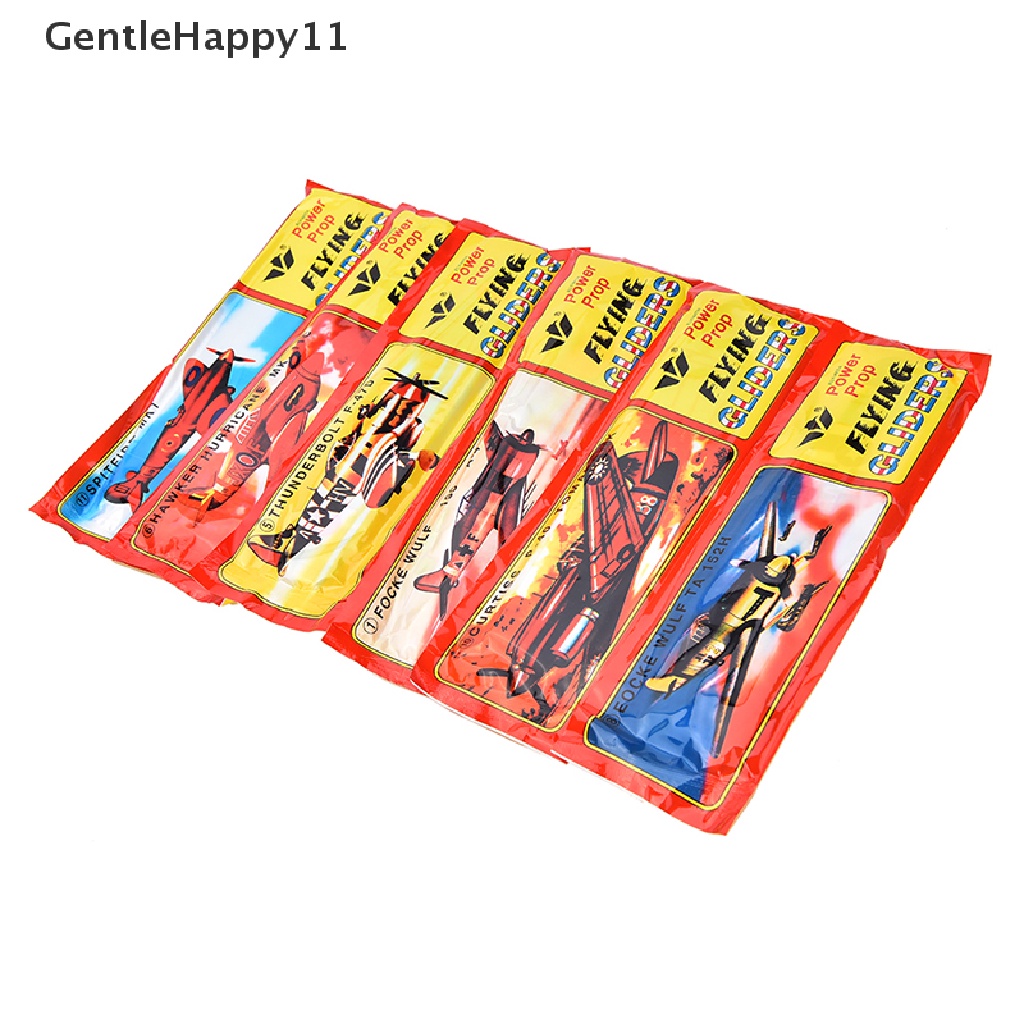 GentleHappy 12PCS/Set Foam Glider Prop Flying Gliders Plane Aeroplane Kids Children DIY Toys id