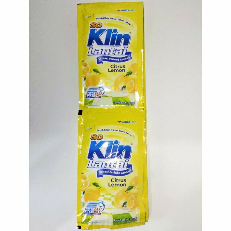Soklin Lantai 25ml Sachet 1reneng 12Sachet / Soklin Lantai / Rencengan kuning