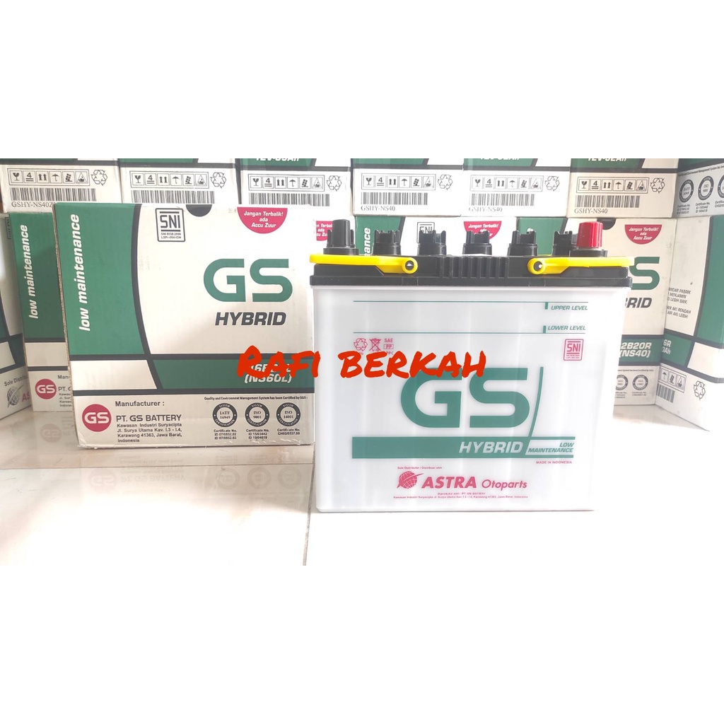 Aki Mobil Nissan Evalia, Grand Livina GS Astra Hybrid NS60L aki basah