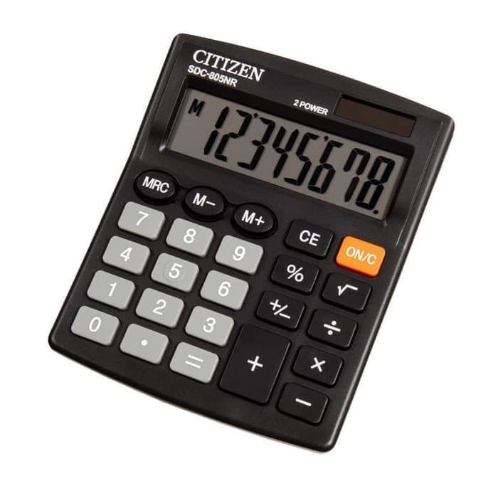 

STOK TERBATAS ORIGINAL Citizen Calculator SDC-805NR SDC 805 N R NR - Kalkulator Meja