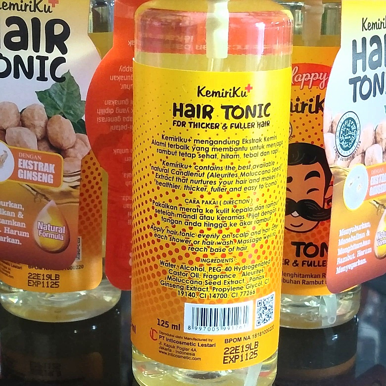 HAPPY KEMIRIKU HAIR TONIC EKSTRAK GINGSENG 125ML