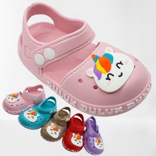 Sepatu Sandal Anak Perempuan Karakter Unicorn merk Dulux-376e Size 20-25