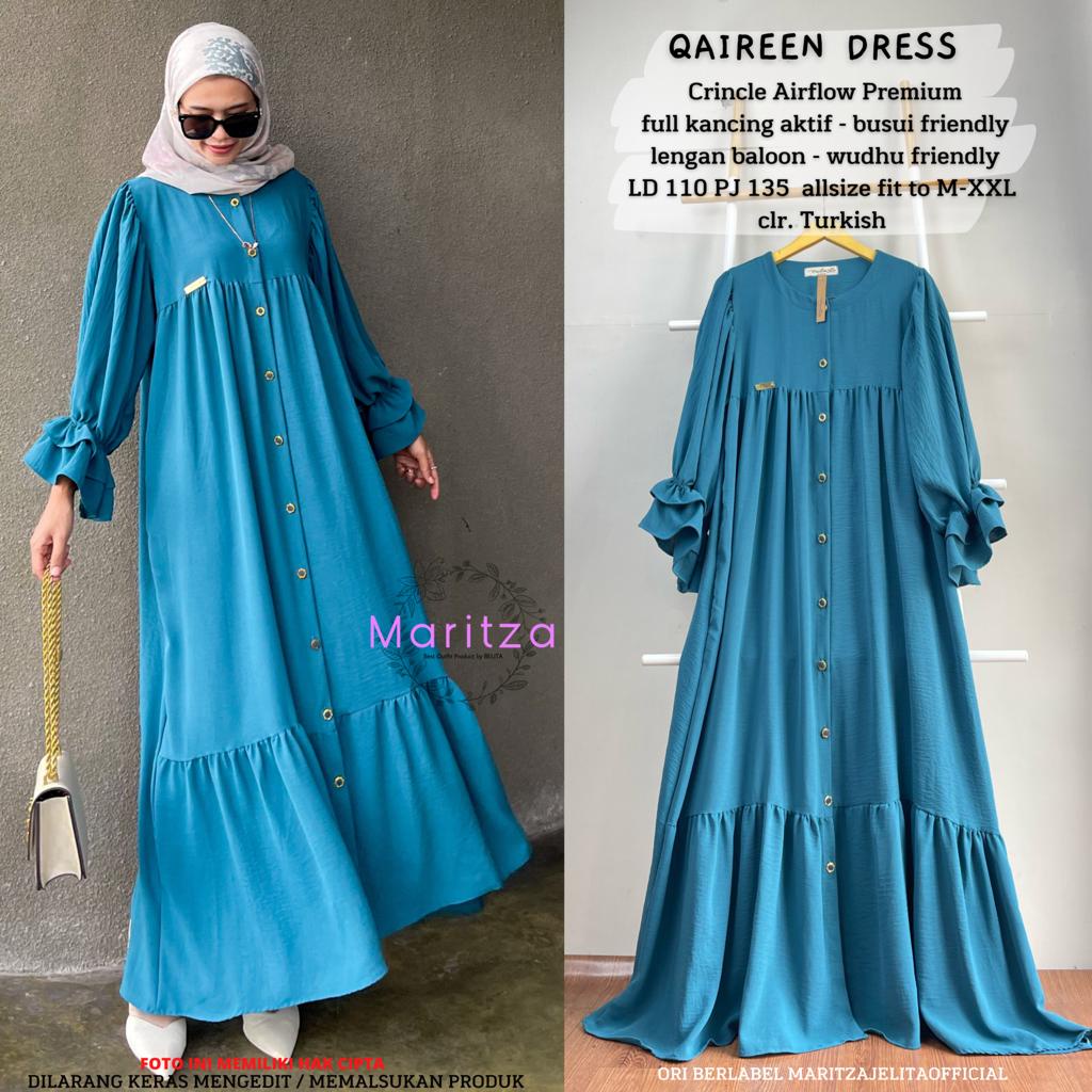 QAIREEM DRES / DRESS MAXI PREMIUM CRINKLE AIRFLOW
