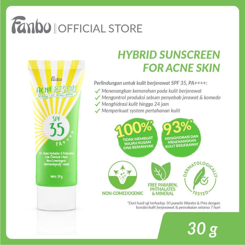 FANBO Acne Rescue Water Gel Sunscreen SPF 35 PA++++