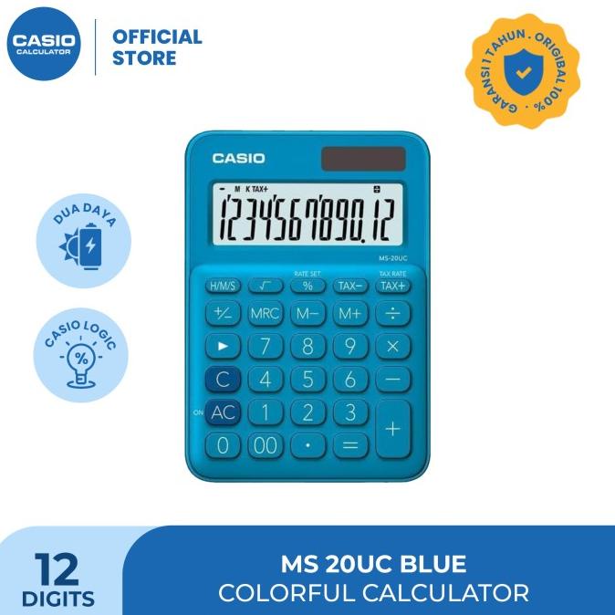 

CASIO Colorful Calculator MS-20UC-Blue