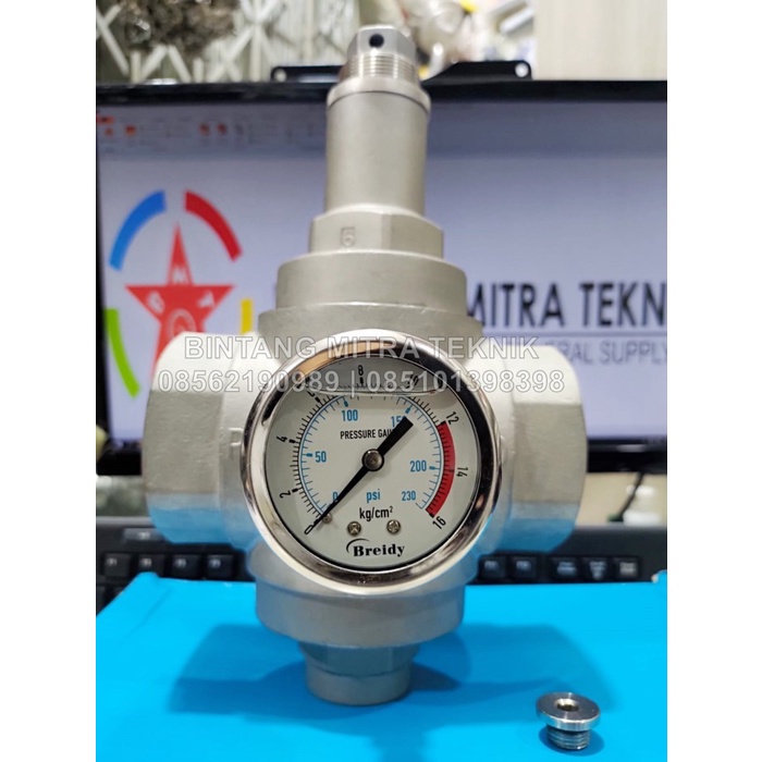 PRESSURE REDUCING VALVE STAINLESS PRESSURE REGULATOR SS304 2"