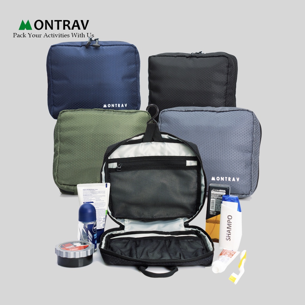 MONTRAV - Tas Traveling Peralatan Mandi - Toiletries Kit - Nara