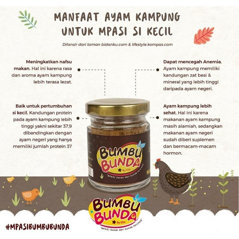 BUMBU BUNDA By Elia Kaldu MPASI Bayi Non MSG 50gr