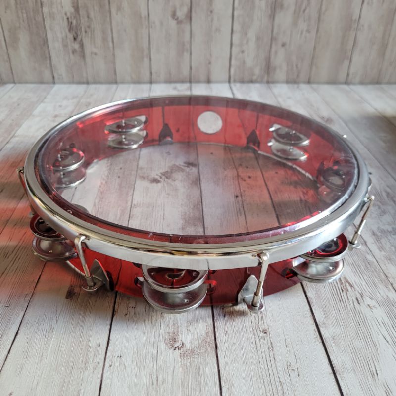 Tamborin Mika 10 Inch Tamborine Asli Orignal Suara Nyaring Berkualitas