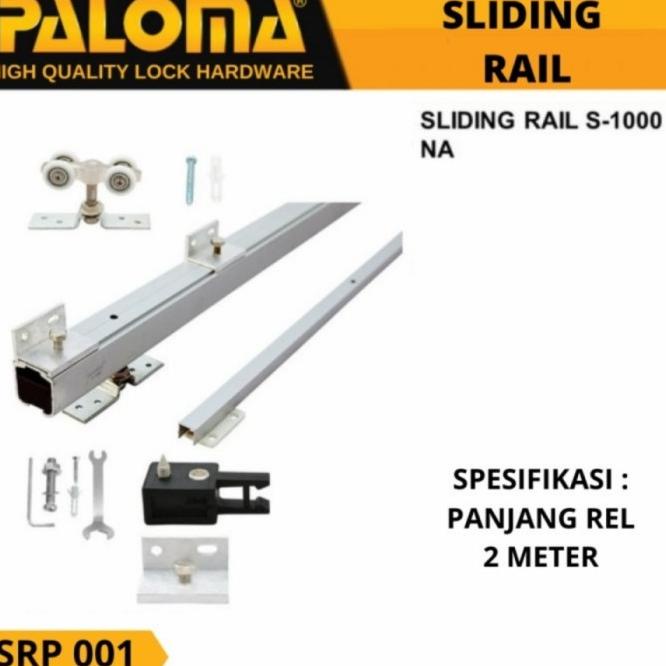 Sliding Rail Rel Pintu Geser Paloma Srp 001 2 Meter Rel Pintu Sliding