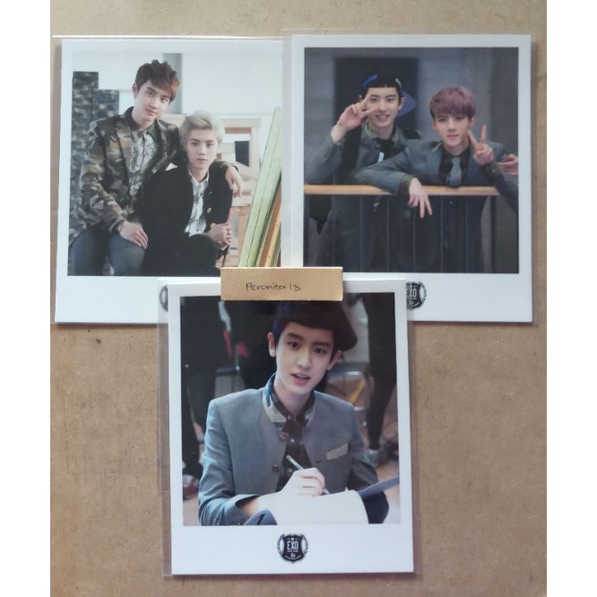 POLAROID EXO XOXO CHANYEOL DO KYUNGSOO SEHUN LUHAN