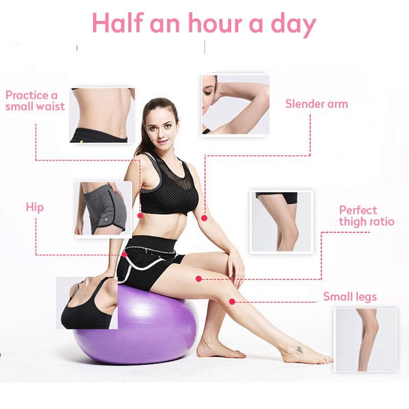 Gym Ball Yoga Ball Therapy Ball PVC Premium Bola yoga alat olahraga Gym ball 55cm,65cm,75cm Bonus Pompa