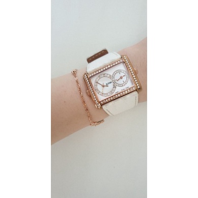 Bonia Original Jam tangan wanita | Bonia Dual time warna Rose gold | mutiara | Analog woman watches 