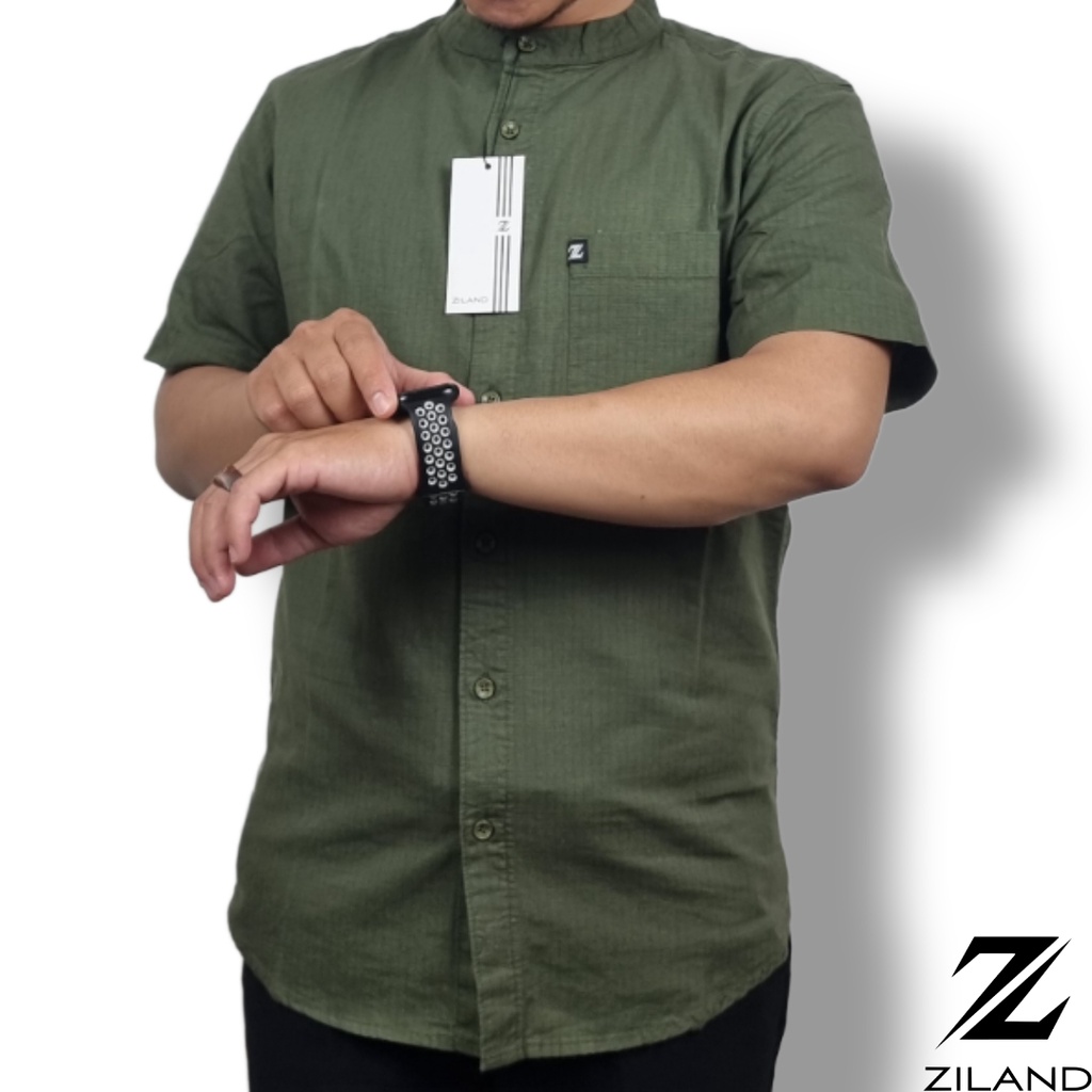 Kemko Dewasa ZILAND New Kemeja Koko Pria Lengan Pendek Polos Katun Sigaret Premium Ada Ukuran Jumbo High Quality