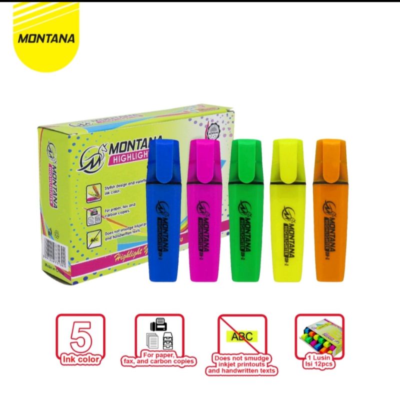 

(6 pcs) HIGHLIGHTER MONTANA SH-1 / SH-2 STABILO MURAH MONTANA