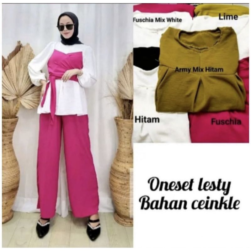 (PROMO MURAH) ONE SET LESTI CRINKLE AIRFLOW PREMIUM TERBARU
