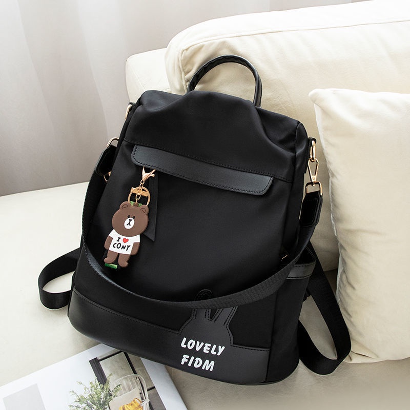 Tas Ransel Wanita Peonia Import Kantor Kerja Sekolah with gantungan