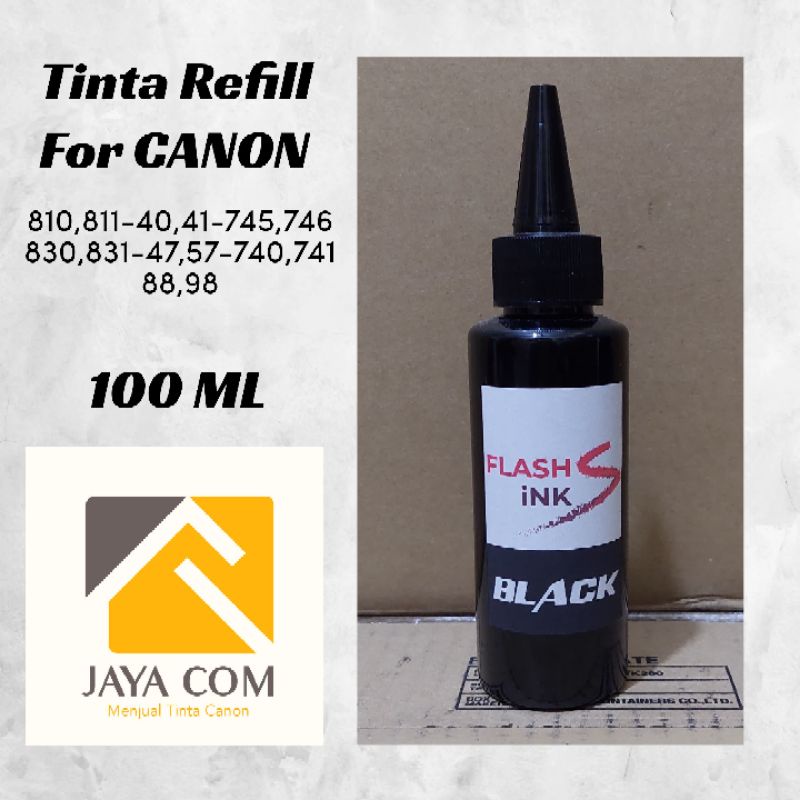 Tinta Refill Canon 100 ml, For IP2770, MG2570,MP287,E410 ( Satuan )