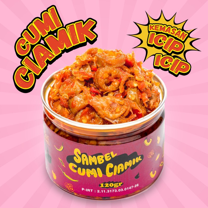 

Sambal Pedas Cumi Ciamik / Sambal Rumahan / Sambal Enak - 1 CUMI [120 GR]