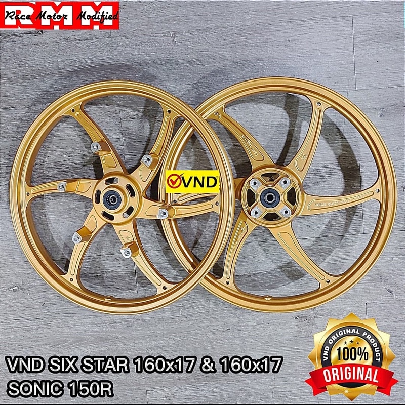 Velg super enteng VND six star sastria 2tak sonic150