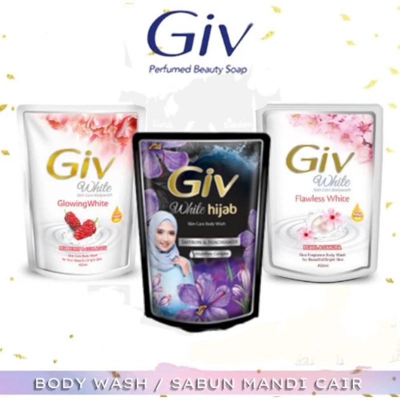 GIV WHITE MULBERRY &amp; COLLAGEN SABUN MANDI CAIR 900ML BODY WASH 400ml