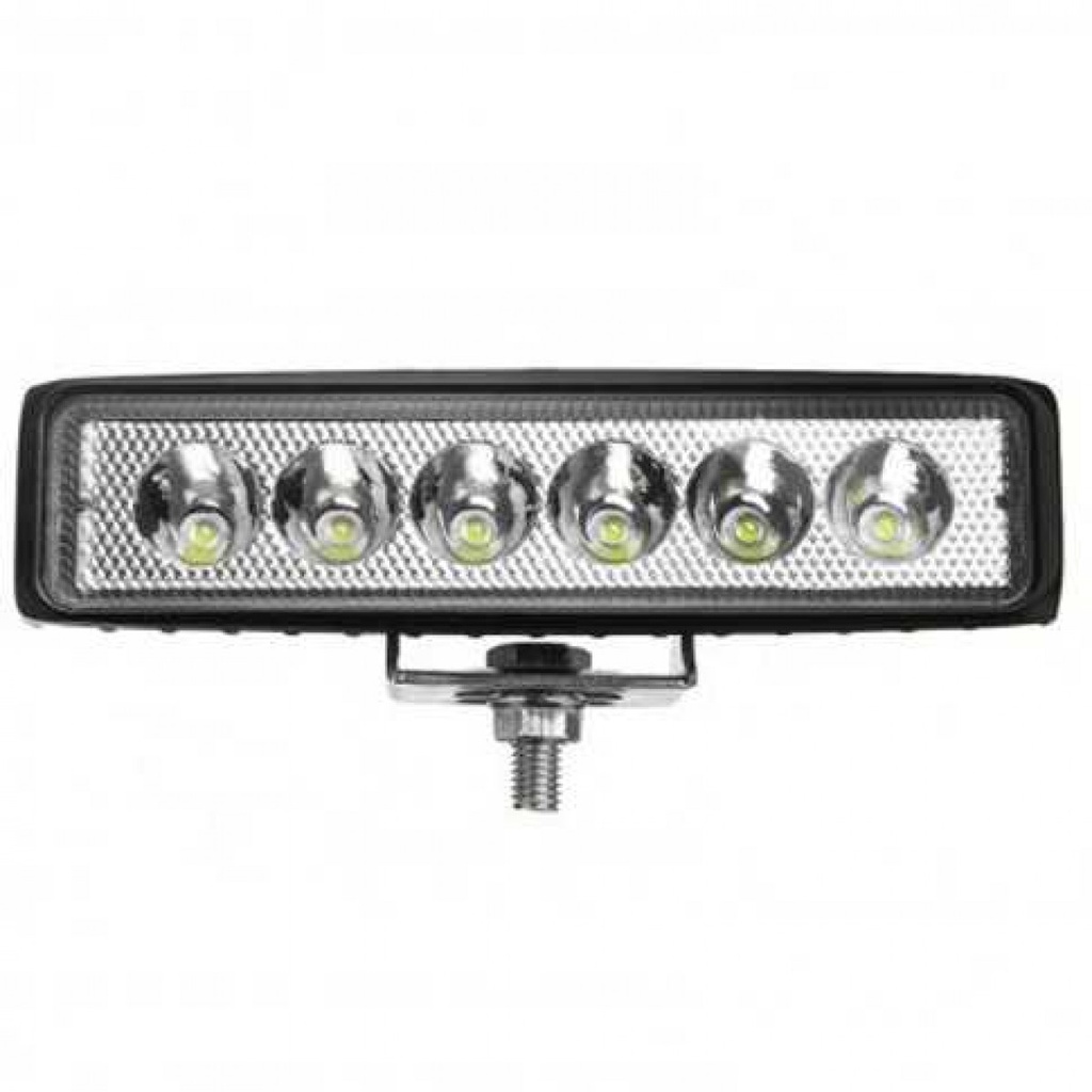 Lampu Mobil Tembak Sorot 6 LED Spot Lightbar Car ATV SUV 4WD 18W