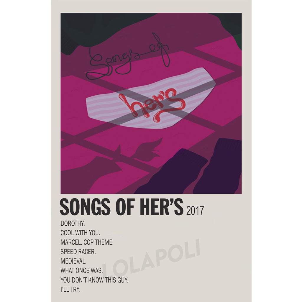 Poster Cover Album Songs of Her's - Her's