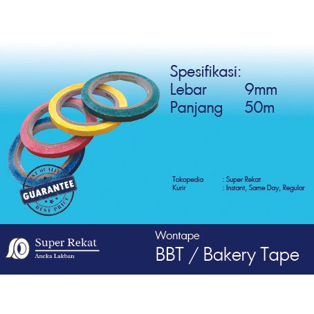 

BBT Tape / Bakery Tape (1 dus isi 90roll)