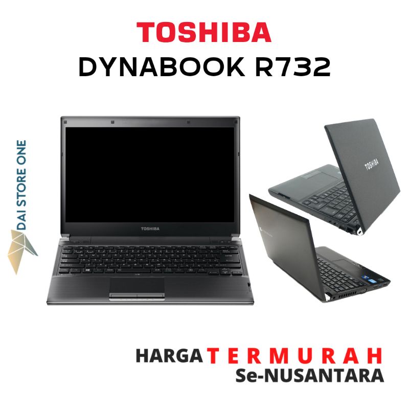 Laptop Toshiba Dynabook R732 Core i5 Gen3 4GB SSD 128GB Mulus Bergaransi