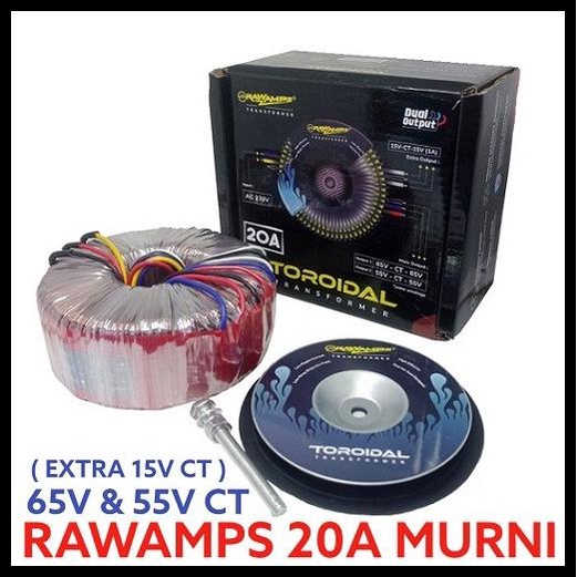 Promo Trafo Vulcan 20A Ct 62V Bombardir Travo Vulcans Toroid 20 A Donut Bell