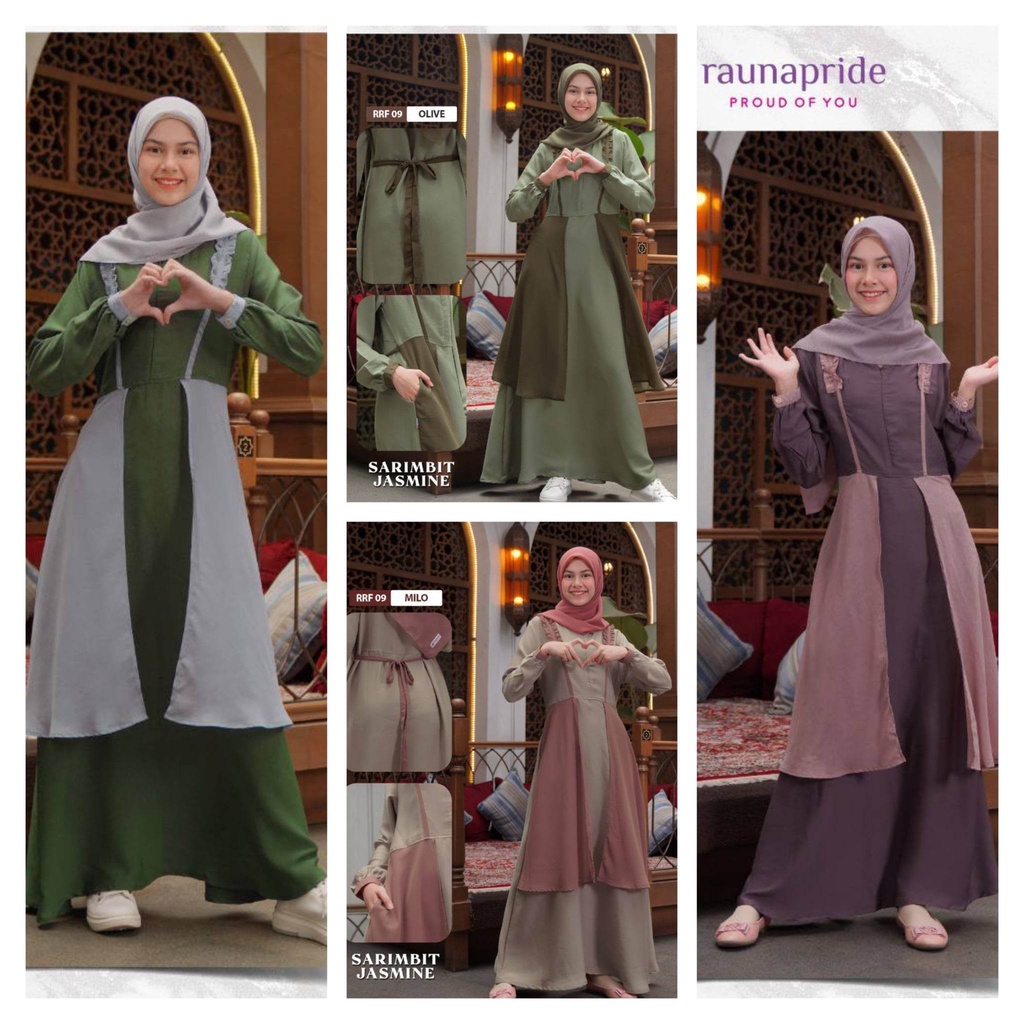 Gamis Remaja Rauna / RF-09 / Fashion Muslim