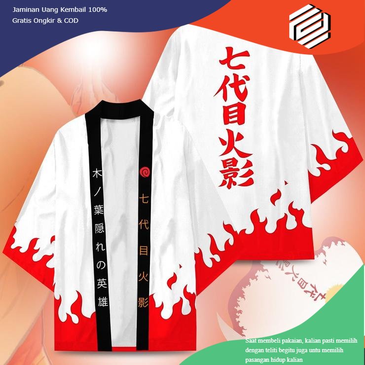 baju baju Cosplay Kimono Haori Anime Manga Naruto Sage Mode custom kimono jepang