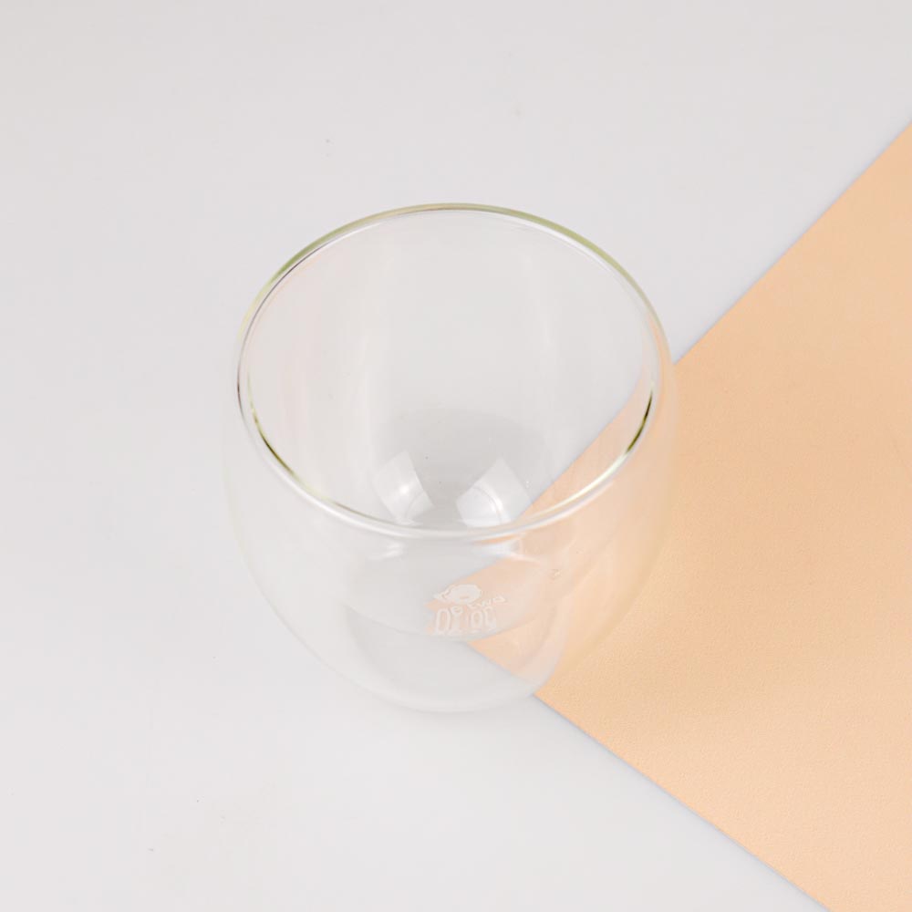 One Two Cups Gelas Cangkir Kopi Anti Panas Double Wall Borosilicate Glass Round Series 250 ml